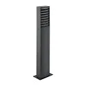 SLV outdoor floor lamp RASTERLYS POLE 70 square, with diffuser, sea-air resistant, arched IP65, anthracite dimmable