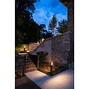 SLV outdoor floor lamp RASTERLYS POLE 70 square, with diffuser, sea-air resistant, arched IP65, anthracite dimmable