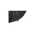 Lámpara solar de pie ADEGAN FLAT IP65, negro regulable