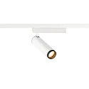 SLV Foco monofásico GRIP! M PHASE DTW giratorio, para estación de trabajo VDU, Dim-To-Warm IP20, blanco regulable