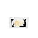 SLV Luminaria empotrable para techos KADUX SINGLE de 1 llama, controlable por DALI, giro cardánico IP20, blanco regulable