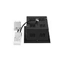 SLV Luminaria empotrable para techos KADUX SINGLE de 1 llama, controlable por DALI, giro cardánico IP20, negro regulable