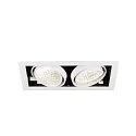 SLV Luminaria empotrable para techos KADUX DOUBLE de 2 llamas, controlable por DALI, giro cardánico IP20, blanco regulable