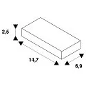 SLV Mando a distancia HIGHBAY C - SENSOR (HF/PIR) con salida de señal de radiocontrol (RF), blanco