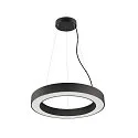 SLV Luminaria colgante MEDO® RING 60 DALI para estación de trabajo VDU, controlable por DALI, CCT Switch IP20, negro regulable