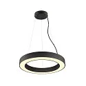 Luminaria colgante MEDO® RING 60 PHASE para estación de trabajo VDU, CCT Switch IP20, negro regulable