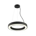 SLV Luminaria colgante MEDO® RING 60 PHASE para estación de trabajo VDU, CCT Switch IP20, negro regulable