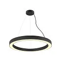 Luminaria colgante MEDO® RING 90 DALI para estación de trabajo VDU, controlable por DALI, CCT Switch IP20, negro regulable