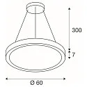 SLV Luminaria colgante MEDO® RING 90 DALI para estación de trabajo VDU, controlable por DALI, CCT Switch IP20, negro regulable