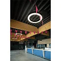 SLV Luminaria colgante MEDO® RING 90 PHASE para estación de trabajo VDU, CCT Switch IP20, negro regulable