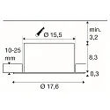 downlight DOWNLIGHT C 150 DALI rigid, DALI controllable, wired through IP54