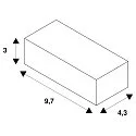 SLV Fuente de alimentación LED 53W / 650-1400MA, DALI controlable por DALI, corriente constante, ajustable