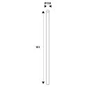 SLV Tubo LED T8 LED TUBE V T8 EM/M 1500 juego de 10 ópalo G13 22W 2500lm 3000K 180° CRI 80-89