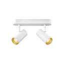 Luminaria de pared y techo NOBLO® DOUBLE PHASE DTW de 2 llamas, redondo, Dim-To-Warm IP20
