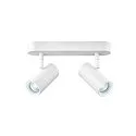 Luminaria de pared y techo NOBLO® DOUBLE PHASE DTW de 2 llamas, redondo, Dim-To-Warm IP20