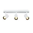 SLV Luminaria de pared y techo NOBLO® TRIPLE PHASE DTW de 3 llamas, redondo, Dim-To-Warm IP20, blanco regulable