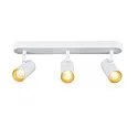 SLV Luminaria de pared y techo NOBLO® TRIPLE PHASE DTW de 3 llamas, redondo, Dim-To-Warm IP20, blanco regulable