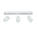 SLV Luminaria de pared y techo NOBLO® TRIPLE PHASE DTW de 3 llamas, redondo, Dim-To-Warm IP20, blanco regulable