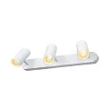 SLV Luminaria de pared y techo NOBLO® TRIPLE PHASE de 3 llamas, redondo IP20, blanco regulable