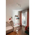 SLV Luminaria de pared y techo NOBLO® TRIPLE PHASE de 3 llamas, redondo IP20, blanco regulable