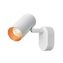 SLV Luminaria de pared y techo NOBLO® SINGLE PHASE de 1 llama, redondo IP20, blanco regulable