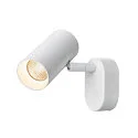 SLV Luminaria de pared y techo NOBLO® SINGLE PHASE de 1 llama, redondo IP20, blanco regulable