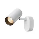 SLV Luminaria de pared y techo NOBLO® SINGLE PHASE de 1 llama, redondo IP20, blanco regulable
