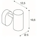 SLV Luminaria de pared y techo NOBLO® SINGLE PHASE de 1 llama, redondo IP20, blanco regulable