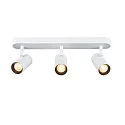 SLV Luminaria de pared y techo NOBLO® TRIPLE PHASE de 3 llamas, cilíndrico, giro cardánico IP20, blanco regulable