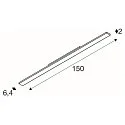 SLV Foco trifásico SIGHT EASY 41-66W DALI rígido, controlable por DALI, asimétrico, multipower IP20, negro regulable