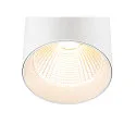 SLV Luminaria trifásica TRACKSPOT C 17 50° ajustable, conmutable IP20, blanco, barnizado 