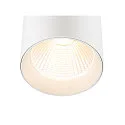 SLV Luminaria trifásica TRACKSPOT C 29 50° ajustable, conmutable IP20, blanco, barnizado 