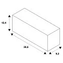 SLV Soporte de trenza de poste FLOODLIGHT C POLE MOUNT 60 pequeño, mecánico, plata