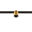 SLV track spot FIXT-IT! round, built-in version, suitable for VDU workstation IP20, gold, black, lacquered dimmable