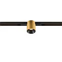 SLV track spot FIXT-IT! round, built-in version, suitable for VDU workstation IP20, gold, black, lacquered dimmable