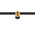 SLV track spot FIXT-IT! round, built-in version, suitable for VDU workstation IP20, gold, black, lacquered dimmable