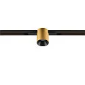 SLV track spot FIXT-IT! round, built-in version, suitable for VDU workstation IP20, gold, black, lacquered dimmable