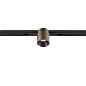 SLV track spot FIXT-IT! round, built-in version, suitable for VDU workstation IP20, bronze, black, lacquered dimmable