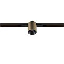 SLV track spot FIXT-IT! round, built-in version, suitable for VDU workstation IP20, bronze, black, lacquered dimmable