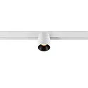 SLV Proyector para raíl FIXT-IT! redondo, versión de montaje en superficie, apto para puestos de trabajo VDU IP20, negro, blanco