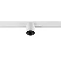 SLV Proyector para raíl FIXT-IT! redondo, versión de montaje en superficie, apto para puestos de trabajo VDU IP20, negro, blanco
