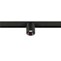 SLV Proyector para raíl FIXT-IT! redondo, versión de montaje en superficie, apto para puestos de trabajo VDU IP20, negro
