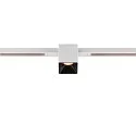 SLV Proyector para raíl FIXT-IT! redondo, versión incorporada, apto para puestos de trabajo VDU IP20, negro, blanco