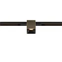 SLV Proyector para raíl FIXT-IT! redondo, versión incorporada, apto para puestos de trabajo VDU IP20, color bronce, negro