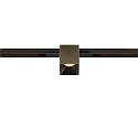 SLV Proyector para raíl FIXT-IT! redondo, versión incorporada, apto para puestos de trabajo VDU IP20, color bronce, negro