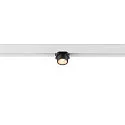 SLV Proyector para raíl FIXT-IT! redondo, versión de montaje en superficie, apto para puestos de trabajo VDU IP20, negro, blanco