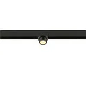 SLV Proyector para raíl FIXT-IT! redondo, versión de montaje en superficie, apto para puestos de trabajo VDU IP20, negro