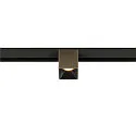 Proyector para raíl FIXT-IT! redondo, versión de montaje en superficie, apto para puestos de trabajo VDU IP20, color bronce