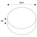 SLV decorative element FIXT-IT! round, bronze