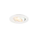 Luminaria empotrable para techos NEW TRIA® 45 redondo, apto para puestos de trabajo VDU IP20, blanco, barnizado 
